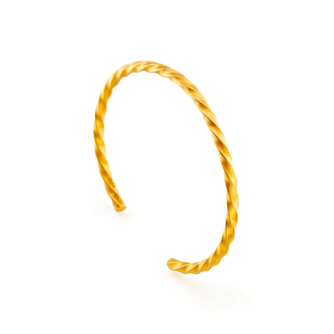 24Kt Gold Bullion Twist Bangle 1/2 oz - Image 4
