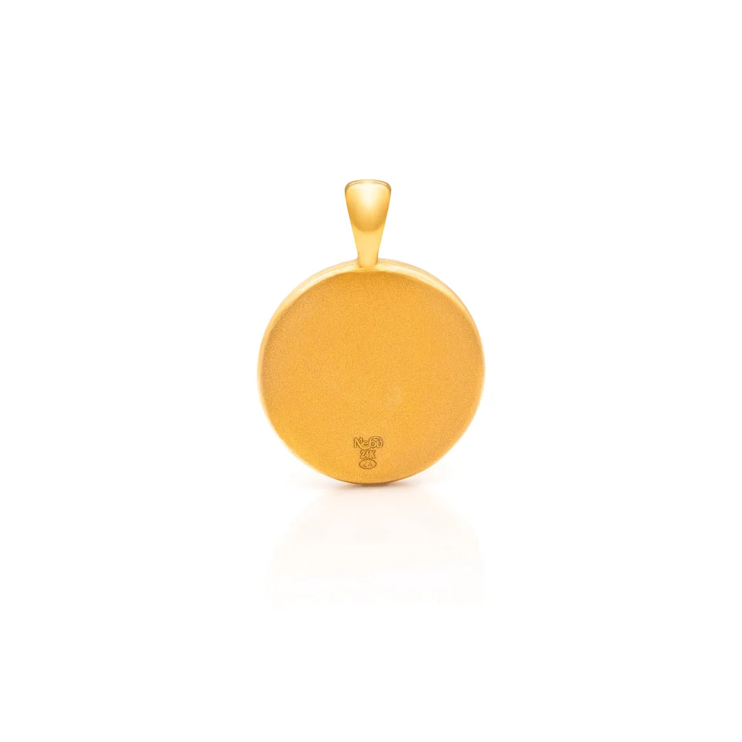 24Kt Gold Capricorn Pendant - Image 3