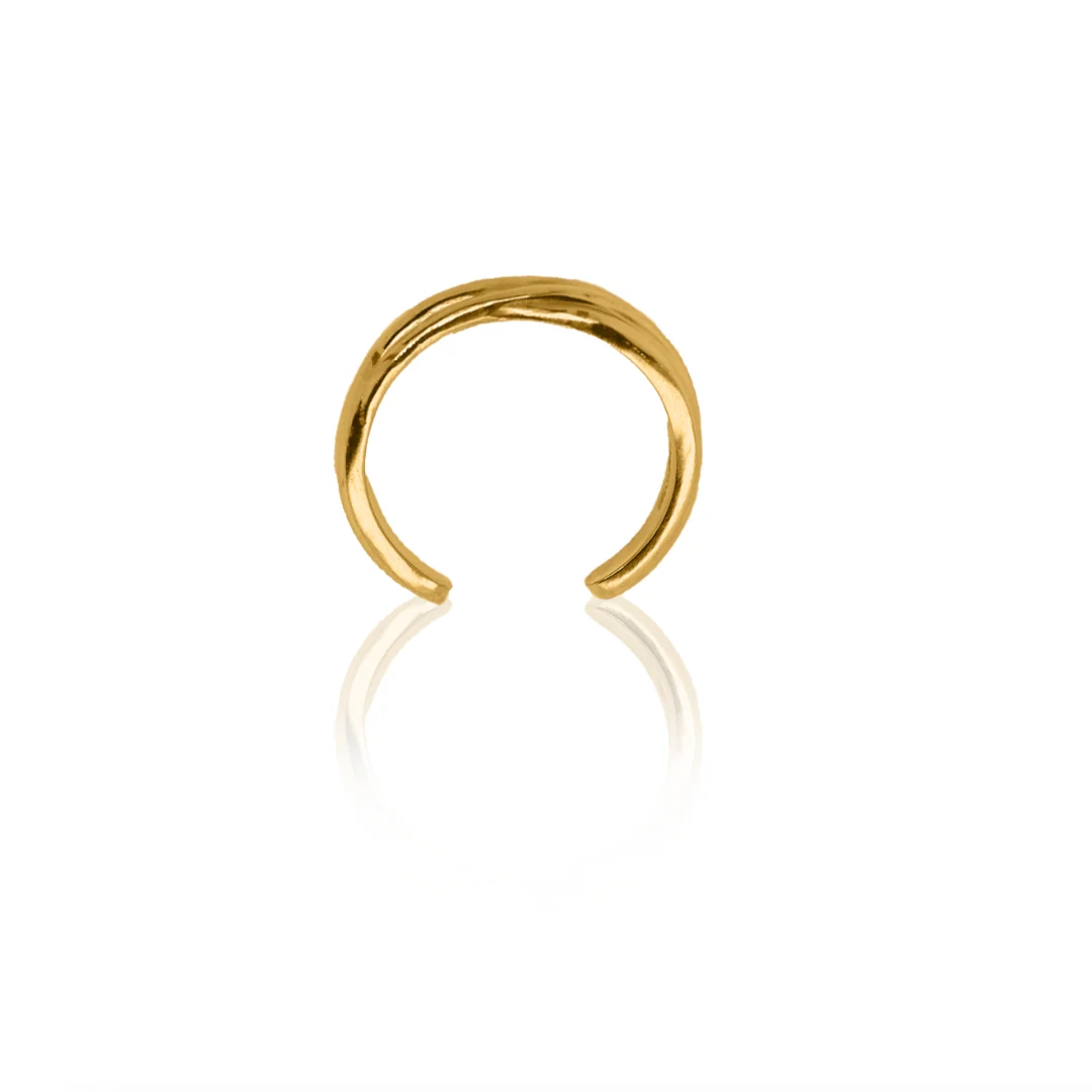 24Kt Gold Classic Intertwined Band - Image 2