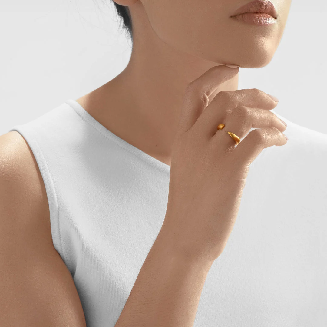 24Kt Gold Horn Ring - Image 3