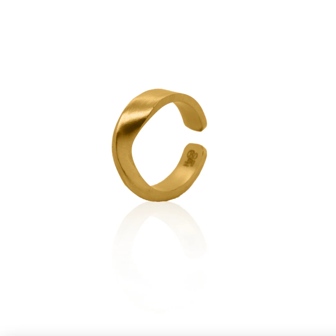 24Kt Gold Modern Tension Ring - Image 3