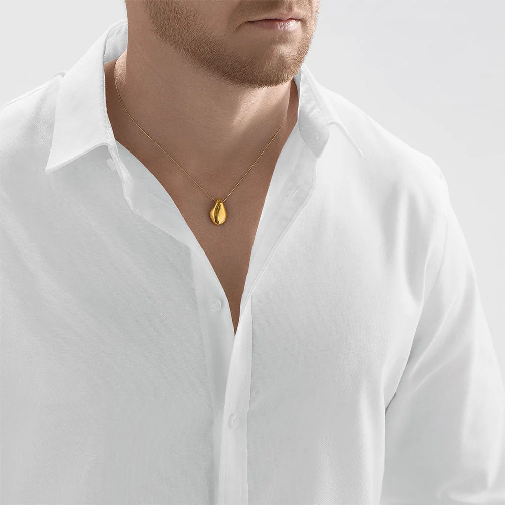 24kt Gold Molten Orb Pendant - Image 5