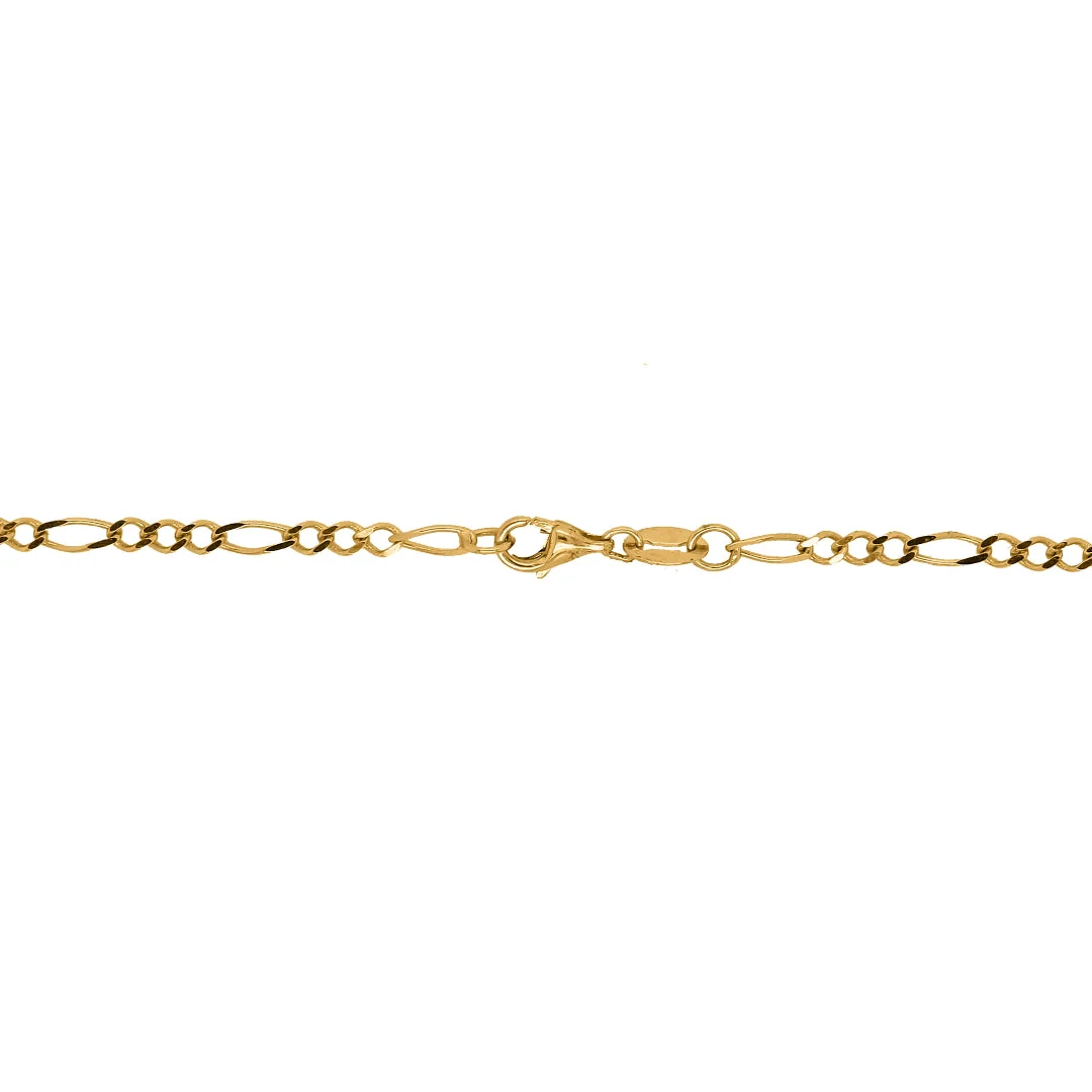 22Kt Gold Classic Figaro Chain - Image 3